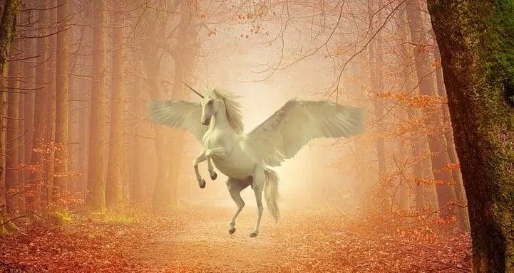 Pegasus. Mythical winged horse owned by Zeus