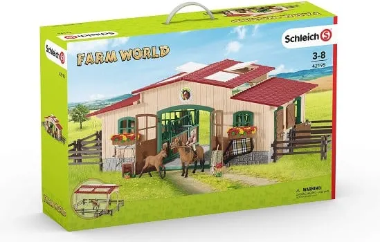 Schleich Stable horse barn toy set