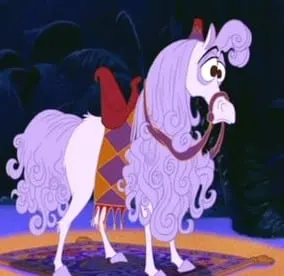 Abu as a horse in the Disney film Aladdin