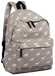 Grey horse backpack for kids