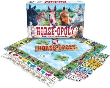Horse-opoly board game for kids and adults