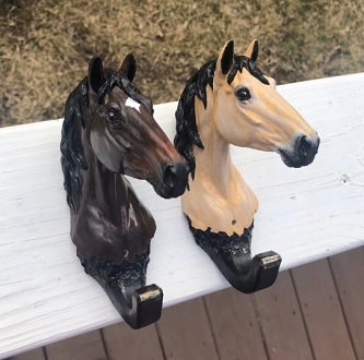 Personalized horse halter hooks you can buy on Etsy