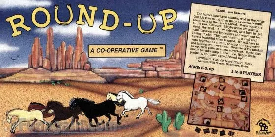 Round-Up horse board game