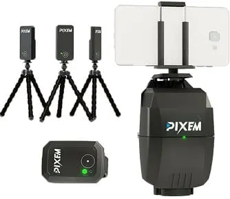 Pixem auto tracking camera mount with accessories