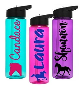 Custom horse water bottles