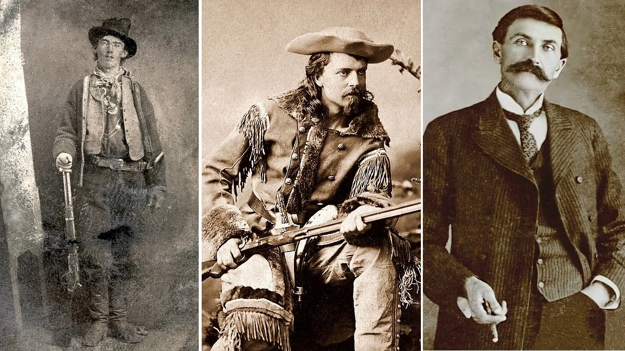 Famous cowboys, outlaws and gunslingers of the Wild West