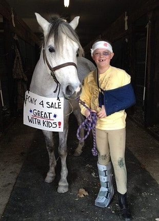 "Great with Kids" funny horse costume