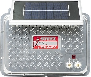 RED SNAP'R ESP6V-RSS Steel 6V Solar Fence Charger