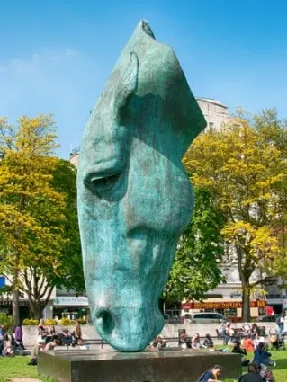 Still Water Horse Head Statue in London