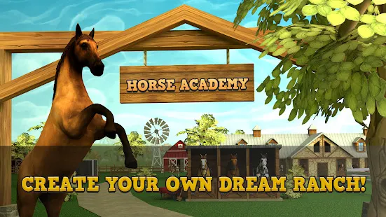 Horse Academy, popular virtual horse ranch game for kids on PC and Facebook