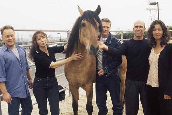 Spirit real horse Kiger Mustang photo with the film director