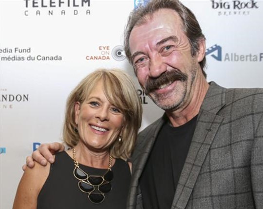 Shaun Johnston and his wife Sue Johnston