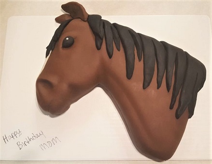 Girl and horse cake 2