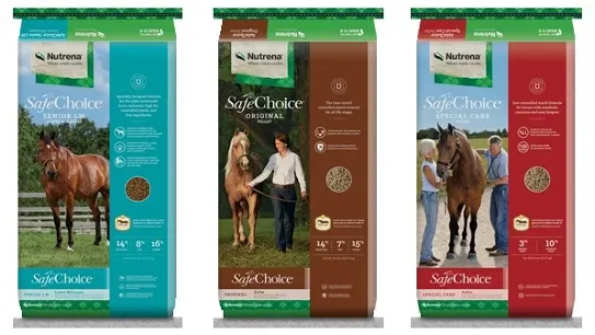 Nutrena horse feed brand in the USA, popular feeds
