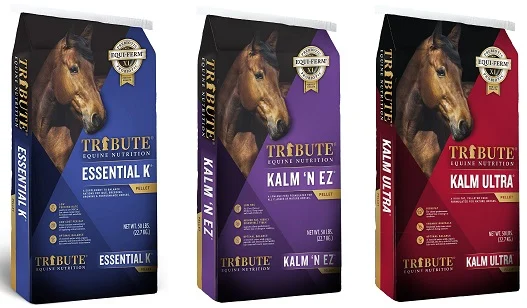 Tribute horse feed brand in the USA