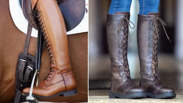Short lace up riding boots Clearance
