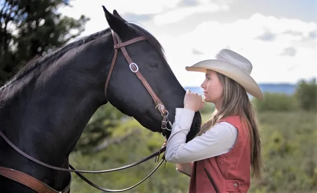 Amy Fleming and her horse Spartan