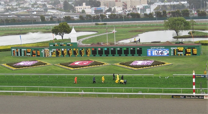 Golden Gates Field horse racing course in California