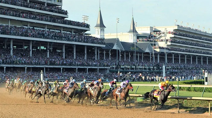 Churchill Downs horse racing complex in Kentucky, United States