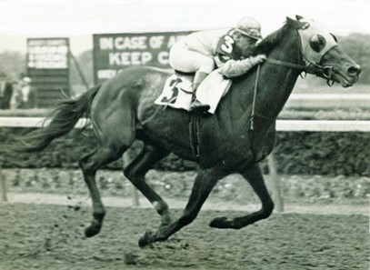 Count Fleet racing at the Kentucky Derby