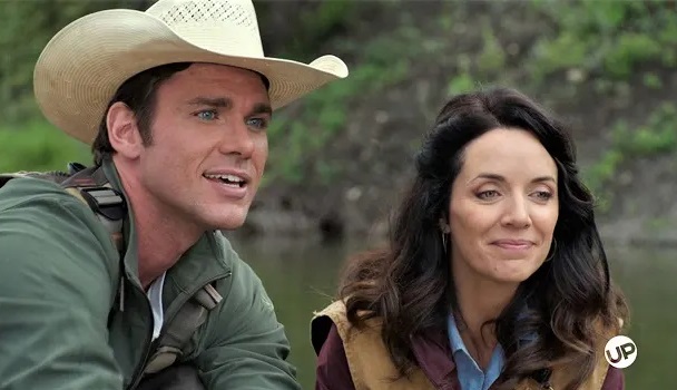 Mitch Cutty and Lou Fleming in a scene on Heartland