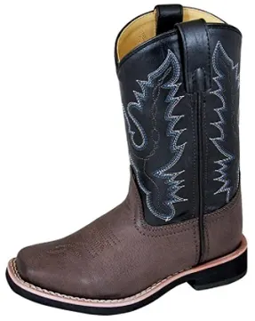 Smoky Mountain Boots Tyler Kids Square Toe Leather Western Boots