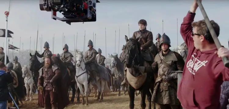 Battle of the Bastards behind the scenes photo