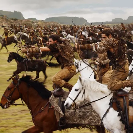 Dothraki horse riders in A Game of Thrones