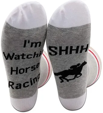 Horse racing socks gift for horse racing lovers