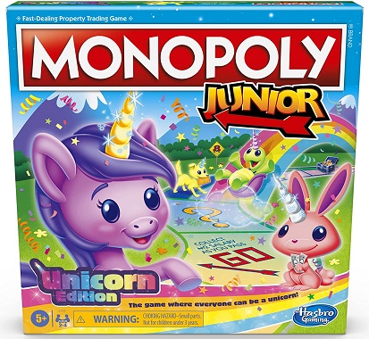 MONOPOLY Junior: Unicorn Edition Board Game