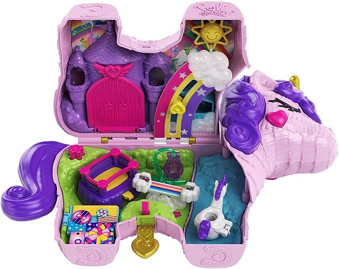 Polly Pocket Unicorn Party Large Compact Playset for kids