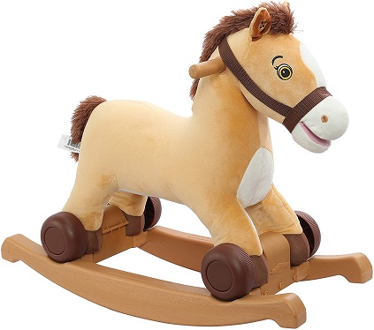 Rockin' Rider Charger 2-in-1 Pony Ride-On rocking horse for babies