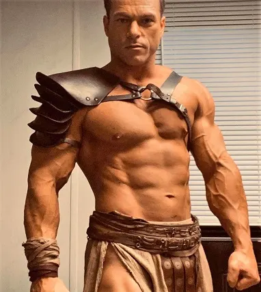 Shawn Roberts in the Spartacus TV series