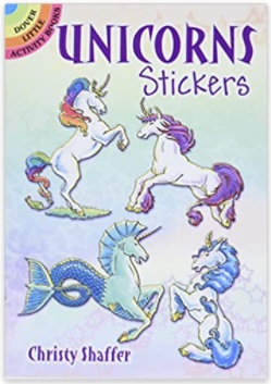 Unicorns Stickers Book gift for kids
