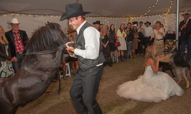 Amber Marshall's wedding reception