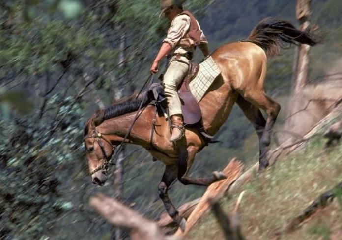 Famous scene from The Man from Snowy River movie
