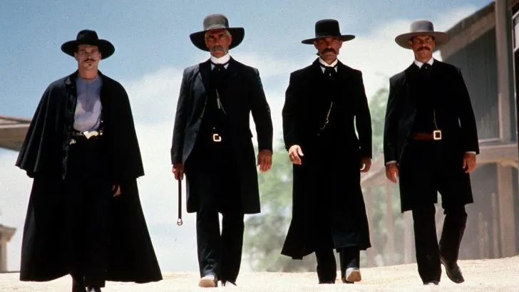 Four main characters from the Tombstone western movie