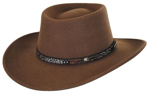 Gambler cowboy hat type