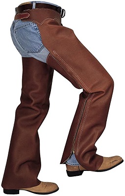 Shotgun Chaps used by cowboys and cowgirls
