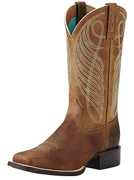 Ariat Women's Round Up Square Toe Western Cowboy Boot