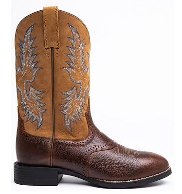 Brown Stockman Ariat cowboy boots