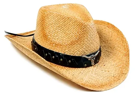 Livingston Unisex Woven Straw Cowboy Hat