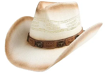 Queue Essentials Woven Straw Cowboy Hat