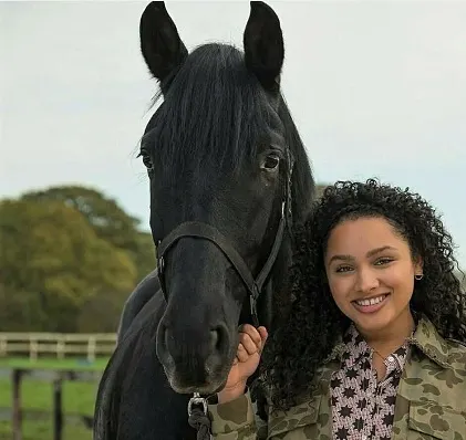 Raven horse from Free Rein TV Series
