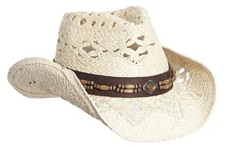 Vamuss Vegan Straw Cowboy Hat for women