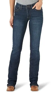 Wrangler Women's Willow Mid Rise Boot Cut Riding Jean