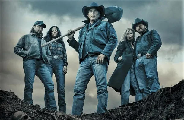 Yellowstone season 5 promo image with characters