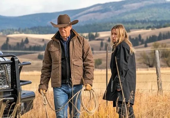 John Dutton and Summer Higgins in Yellowstone TV Series
