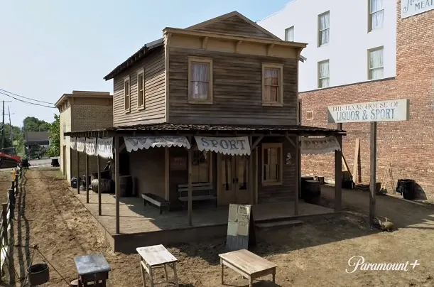 Hookers Grill filming set on 1883