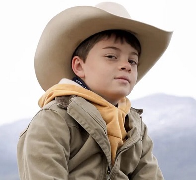 Tate Dutton, Kayce and Monica's son on Yellowstone